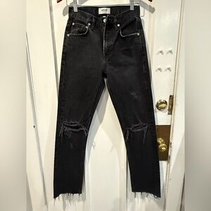 Black Distressed Men's Jeans